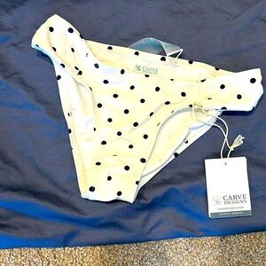 Carve Designs XSml Cardiff swim bottom Cloud Polka